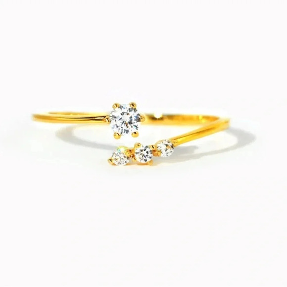 Story Jewellery Be You Multi-Stone Open Ring Size 7 NIB - Picture 1 of 9